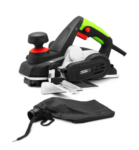 Rabot électrique 900W avec guide parallèle, largeur de rabotage 82mm