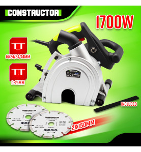 Rainureuse 1700W - 2 disques diamant de 150mm -  Constructor