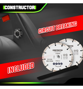 Rainureuse 1700W - 2 disques diamant de 150mm -  Constructor