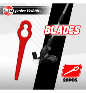 Lot de 20 lames pour coupe bordures