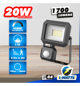 Spot led 20W avec détecteur - I-Watts