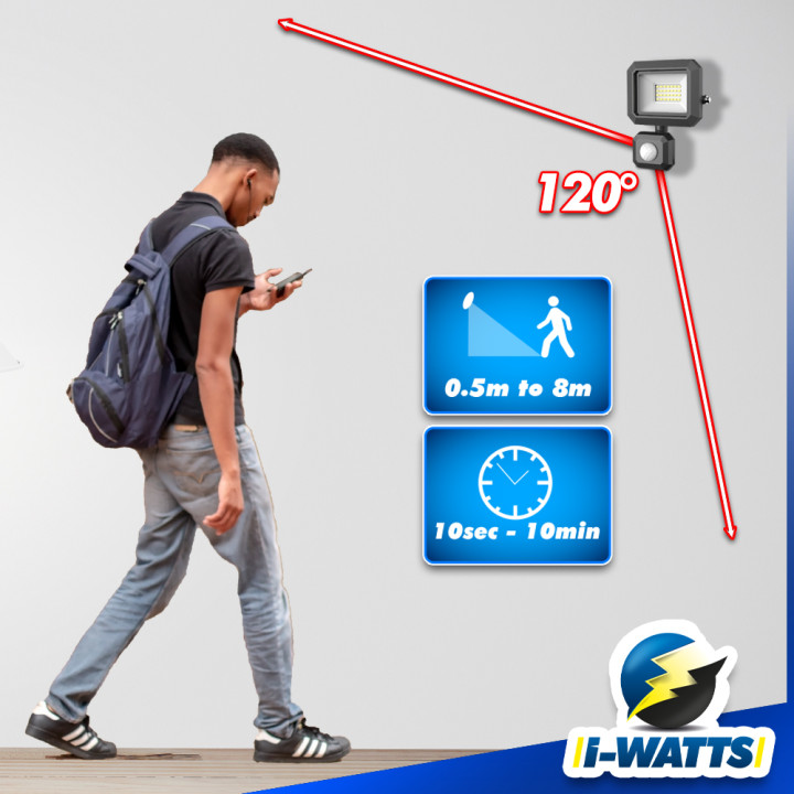 Spot led 20W avec détecteur - I-Watts