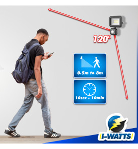 Spot led 20W avec détecteur - I-Watts