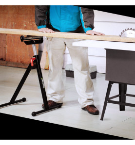 Servante à rouleau téléscopique - Réglable de 68 à 110 cm, Charge Max 90 kg - CONSTRUCTOR