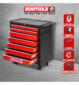 Servante d atelier métallique 7 tiroirs - Movitools