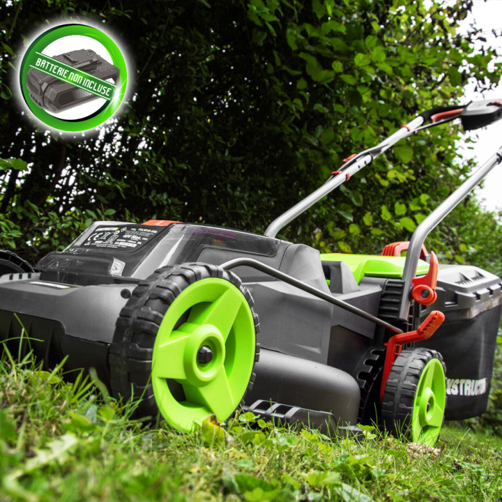 Tondeuse à gazon 40V (2x20V) 34 cm - Sans batterie - Constructor