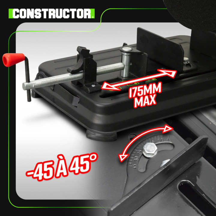 Tronçonneuse à métaux 2300W - Diamètre du disque 355mm - Constructor