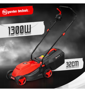 Tondeuse 1300W 32 cm + coupe bordures 250W 22 cm