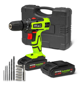 Perceuse visseuse 20V lithium-2 batteries - Chargeur rapide - Constructor