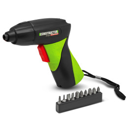 Tournevis rechargeable 3.6V lithium 1.3Ah - Mandrin HEX 1/4 - 2.5 Nm - Avec 10 embouts