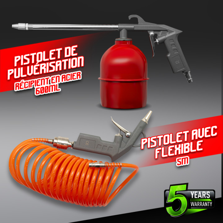 Kit d accessoires 5pcs pour compresseur - Construc