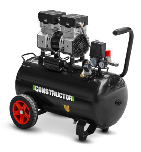 Compresseur 750W - 50L silencieux - 8 bars - Constructor