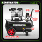 Compresseur 750W - 50L silencieux - 8 bars - Constructor