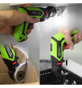 Tournevis rechargeable 4V lithium + accessoires - 4Nm - Coffret de rangement - Constructor