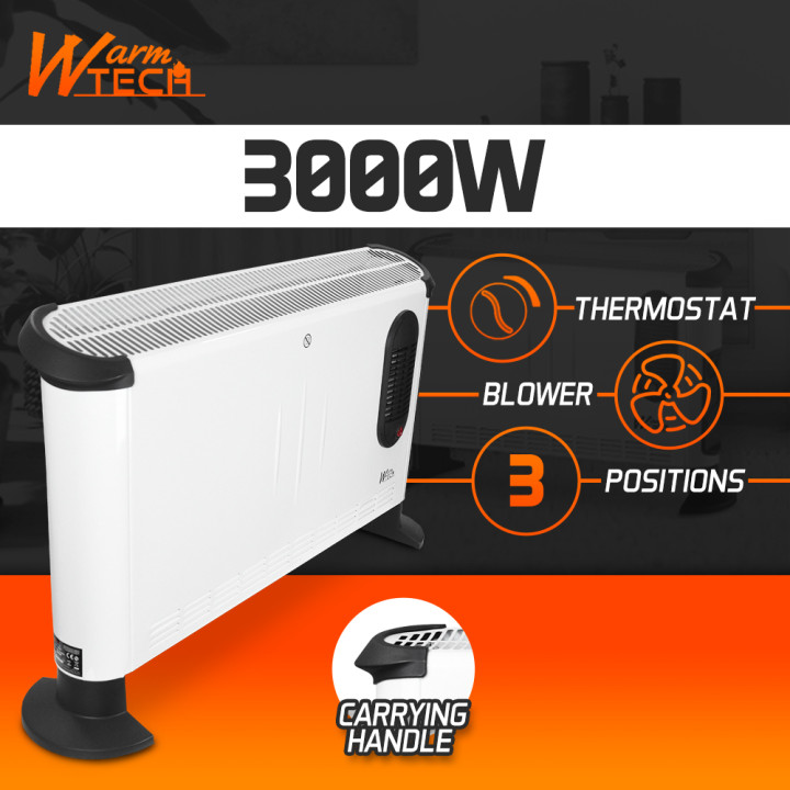 Chauffage mobile 3000W avec soufflerie - 3 positions