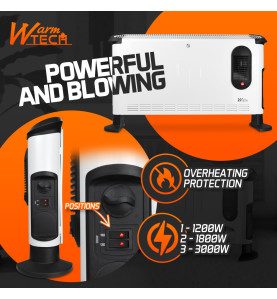 Chauffage mobile 3000W avec soufflerie - 3 positions