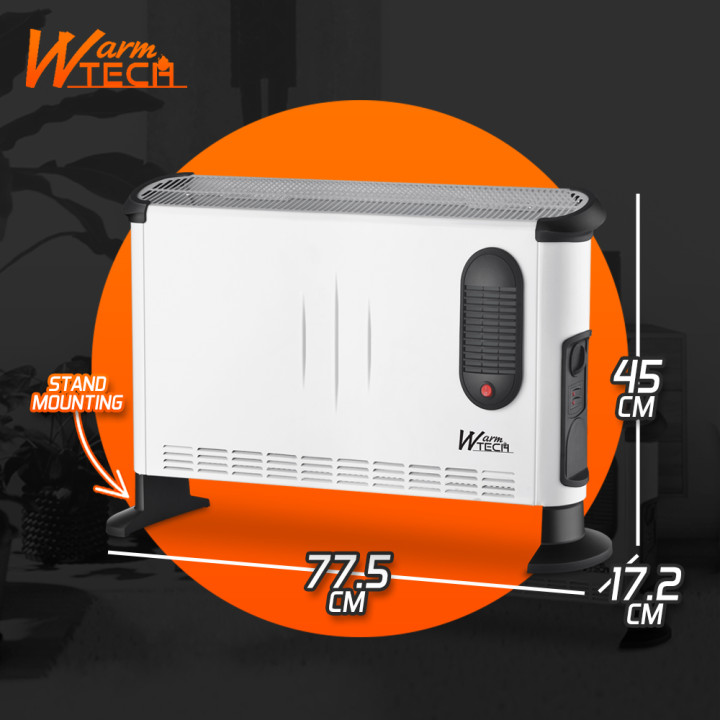 Chauffage mobile 3000W avec soufflerie - 3 positions