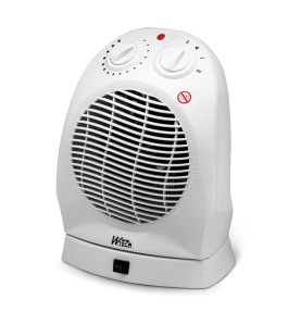Radiateur soufflant 2000W oscillant avec thermostat - Warm Tech