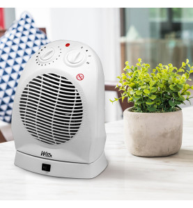Radiateur soufflant 2000W oscillant avec thermostat - Warm Tech