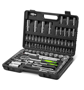 Coffre à douilles et embouts 94 pcs Chrome Vanadium  - Constructor