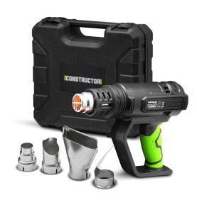 Décapeur thermique 2000W livré en coffret avec 4 accessoires - Constructor