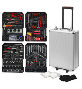 Trolley multi outils 820pcs avec poignée téléscopique - Constructor