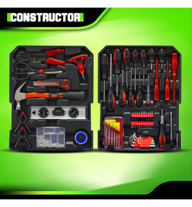 Trolley multi outils 820pcs avec poignée téléscopique - Constructor