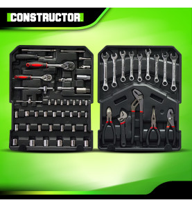 Trolley multi outils 820pcs avec poignée téléscopique - Constructor