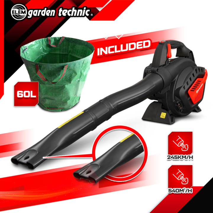 Aspirateur souffleur broyeur thermique 25.4CC - Elem Garden