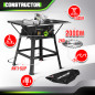 Table scie circulaire 2000W - 254mm - Livrée avec 2 lames (24 et 40 dents) - Constructor