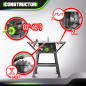 Table scie circulaire 2000W - 254mm - Livrée avec 2 lames (24 et 40 dents) - Constructor