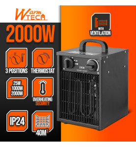 Chauffage d atelier 2000W avec thermostat - Warm Tech