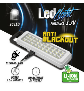 Lampe de secours 30 Leds - Anti blackout