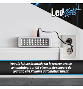 Lampe de secours 30 Leds - Anti blackout