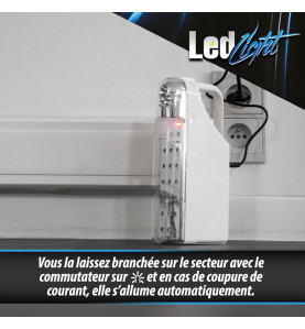 Lampe de secours portative 24 Leds - Anti blackout