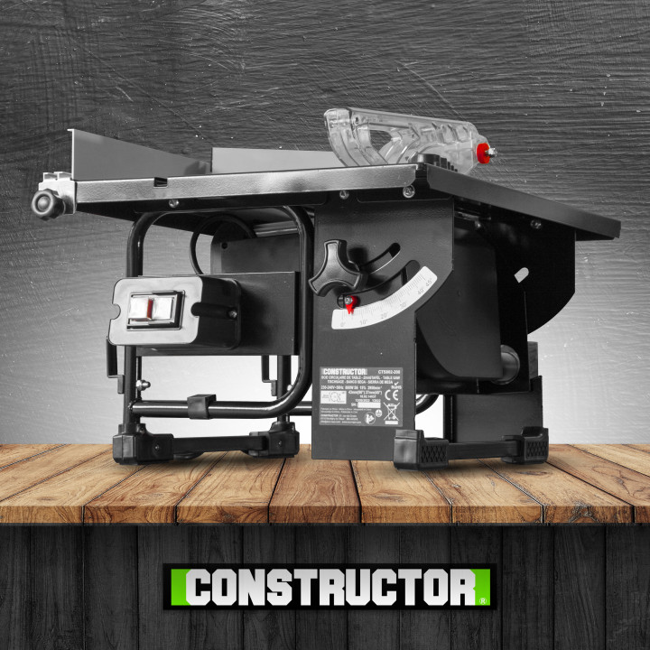 Scie circulaire sur table 800W - Lame 200mm 24 dents  - Constructor
