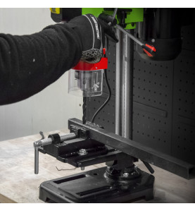 Perceuse à colonne 350W avec étau et laser - 13mm - 5 vitesses - Constructor