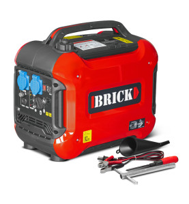 Groupe électrogène inverter silencieux max 1880W - 2 prises - Brick