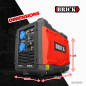 Groupe électrogène inverter silencieux max 2900W - 2 prises - Brick