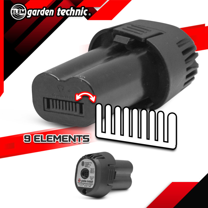 Batterie pour sécateur rechargeable 7.2v lithium - Elem Garden