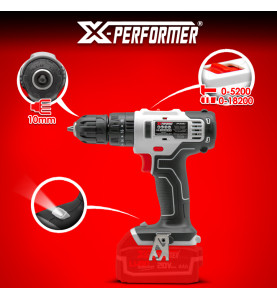 Perceuse visseuse percussion 20V livré sans batterie - X-Performer