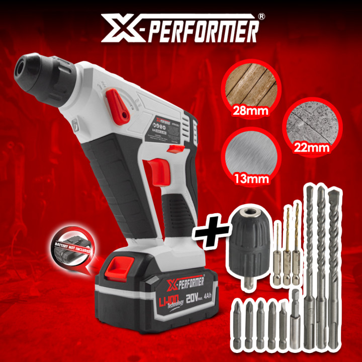 Marteau perforateur sans fil 20V livré sans batterie -  X-Performer