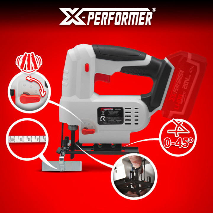 Scie sauteuse pendulaire 20V max livrée sans batterie - X PERFORMER