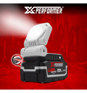 Lampe de travail 20V max livrée sans batterie - X PERFORMER