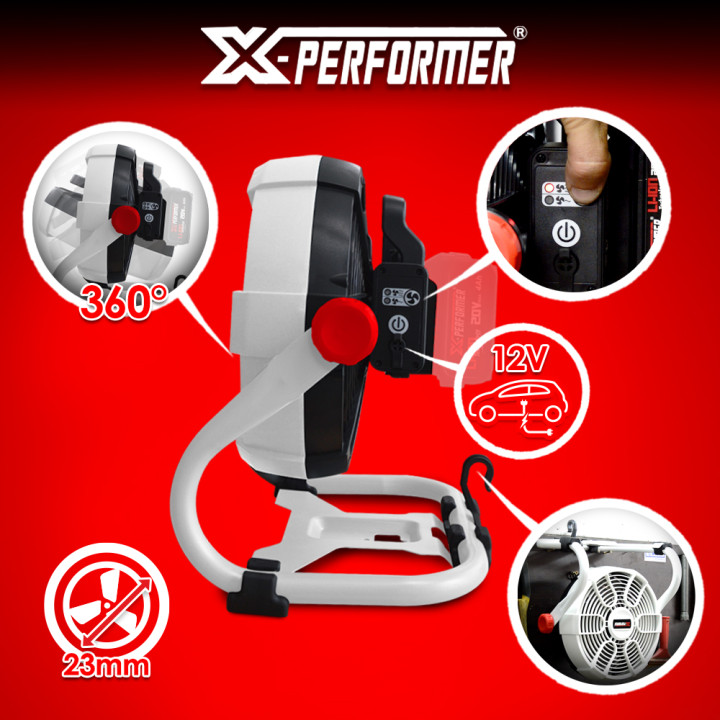 Ventilateur rechargeable 20V livré sans batterie - X Performer