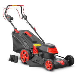 Tondeuse à gazon électrique tractée 1800W - 46CM avec carter en acier - Elem Garden
