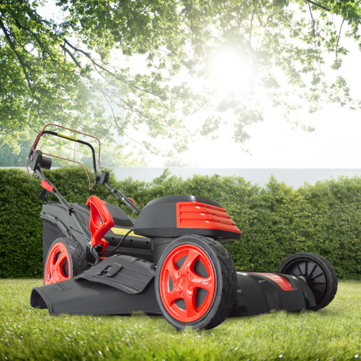 Tondeuse à gazon électrique tractée 1800W - 46CM avec carter en acier - Elem Garden