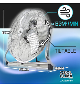 Ventilateur métallique 90W - 45CM