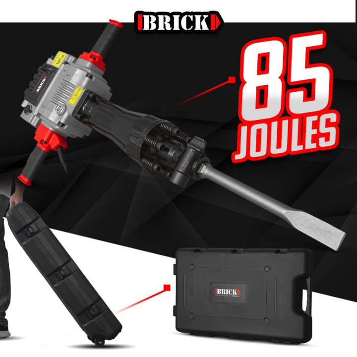 Marteau piqueur PRO 2100W - 85 Joules avec coffret - Brick