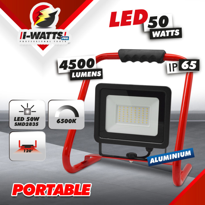 Projecteur led de chantier 50W - I-Watts Pro